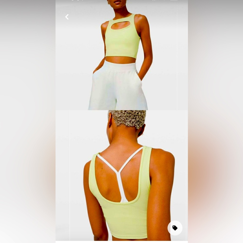 Lululemon La front cut out crop